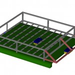 3D CAD image of hay rack